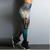 Women Elastic Skinny Leggings 3D Printed "Don't Stop"