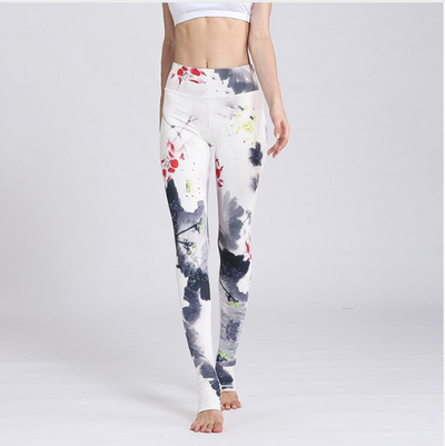 Sexy Floral Printed Yoga Pants For Women