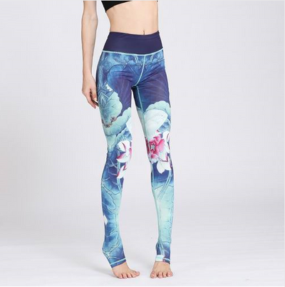 Sexy Floral Printed Yoga Pants For Women