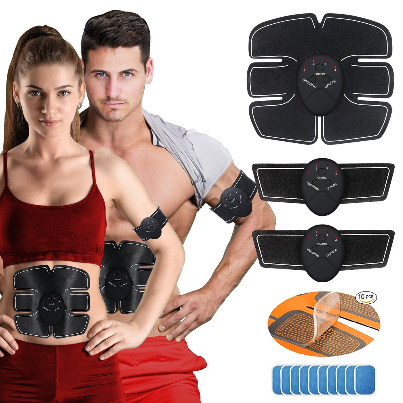 1 Ultimate ABS Stimulator,EMS Remote Control Abdominal Muscle
