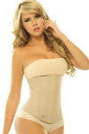 9 Steel Boned Nude Latex Waist Trainer