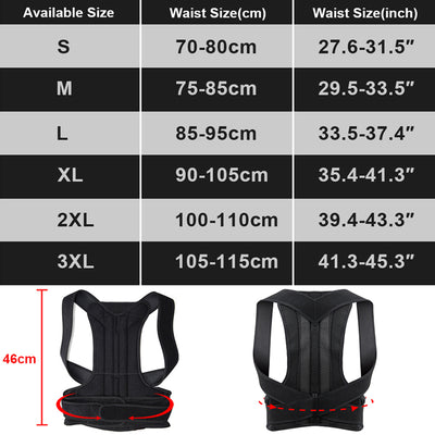 Deluxe Full Back Posture Corrector Brace
