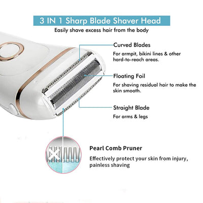 Bikini Trimmer For Whole Body With USB Charging And LCD Display