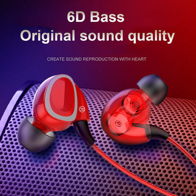 HIFI Earphone Dual Dynamic Driver 3.5MM Headphone