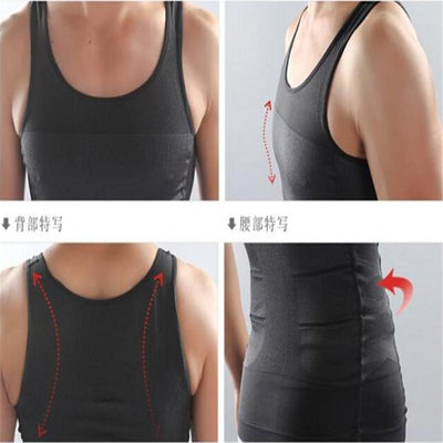 Body Shaper - Men Slimming Lost Weight Vest Shirt Corset Gym Clothing