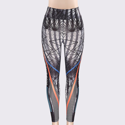 Women Elastic Skinny Leggings 3D Printed "Don't Stop"