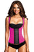 9 Steel Boned Pink Latex Waist Trainer Vest With Straps