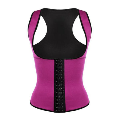 9 Steel Boned Pink Latex Waist Trainer Vest With Straps