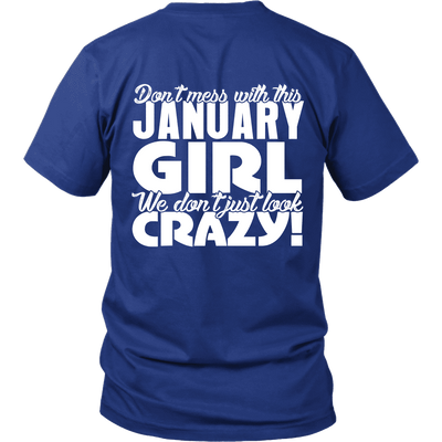 Limited Edition ***January Crazy Girl*** Shirts & Hoodies