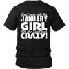 Limited Edition ***January Crazy Girl*** Shirts & Hoodies