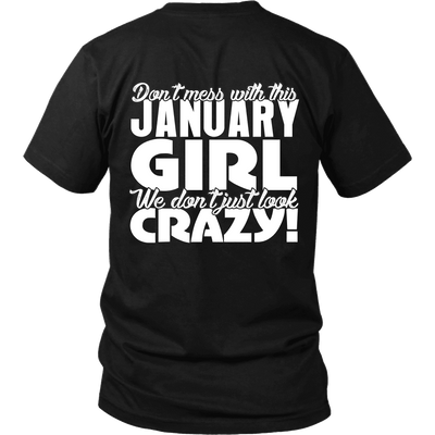 Limited Edition ***January Crazy Girl*** Shirts & Hoodies