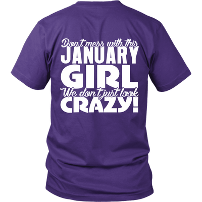 Limited Edition ***January Crazy Girl*** Shirts & Hoodies