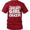 Limited Edition ***January Crazy Girl*** Shirts & Hoodies